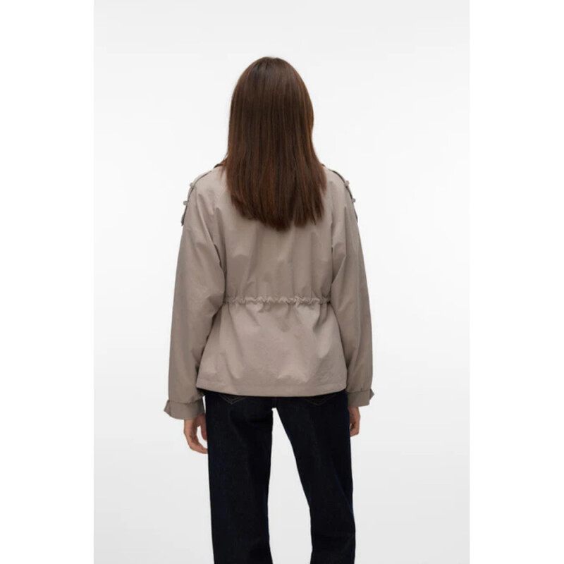 VMBRAVESIENNA SHORT TRENCHCOAT Moon Rock