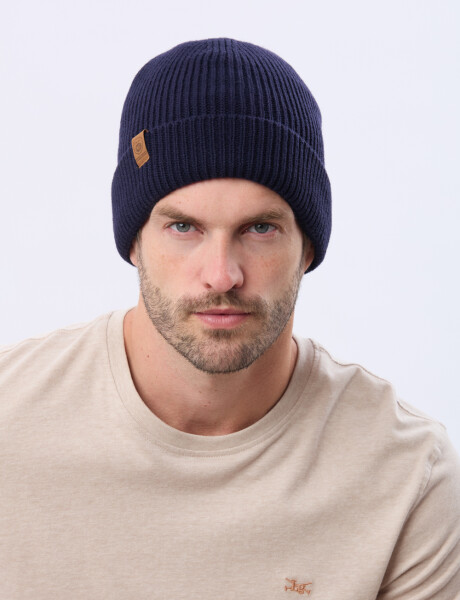 GORRO TEJIDO Azul