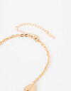 Collares Cortos San Valentin Collar Corto San Valentín - Dorado Plata Cepillada
