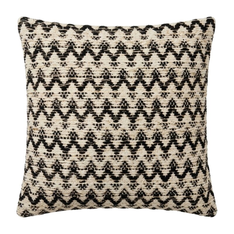 COJIN CUAD NEGRO COMB 40X40CM Unica