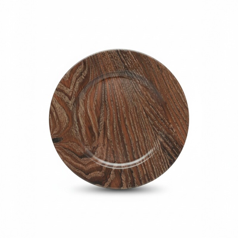 BAJO PLATO MARRON COMB 32.80X32.80X1.20CM Unica