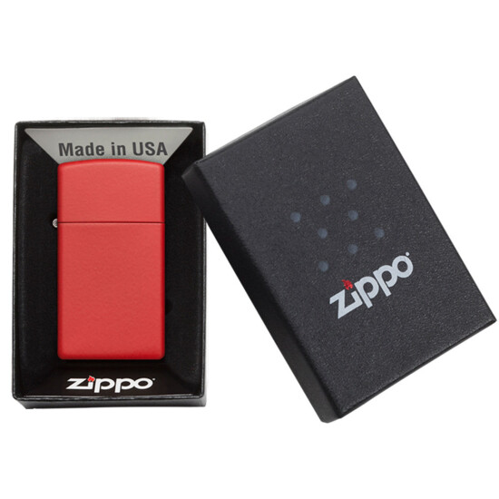 Encendedor Slim ZIPPO 1633 Rojo 0