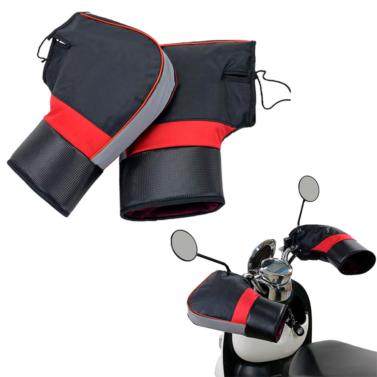 ACCESORIO EXTERIOR - GUANTE PUÑO PROTECTOR P/MOTO CON REFLECTIVO WESTON 