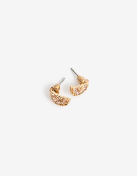 Aros Pasantes Cubic zirconia Aros Pasantes Frutas Cubic Zirconia - Dorado