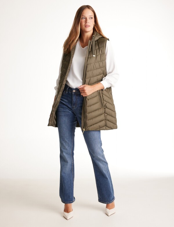 Chaleco Abrigo Puffer OLIVA