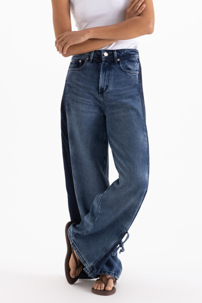 JEANS ROSES BOW Azul