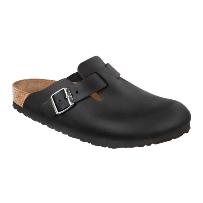 Zueco Boston Oiled Leather - Estrecho Negro