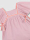Vestido Detalles Fluor Rosa Maquillaje