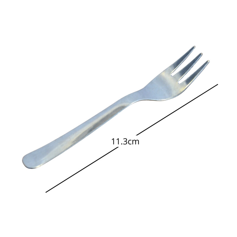 Set x6 mini tenedor PLATEADO