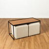 MESA CENTRO CON PUFF AF 100X50 (CD) Unica