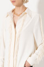 CAMISA FRINGE Beige