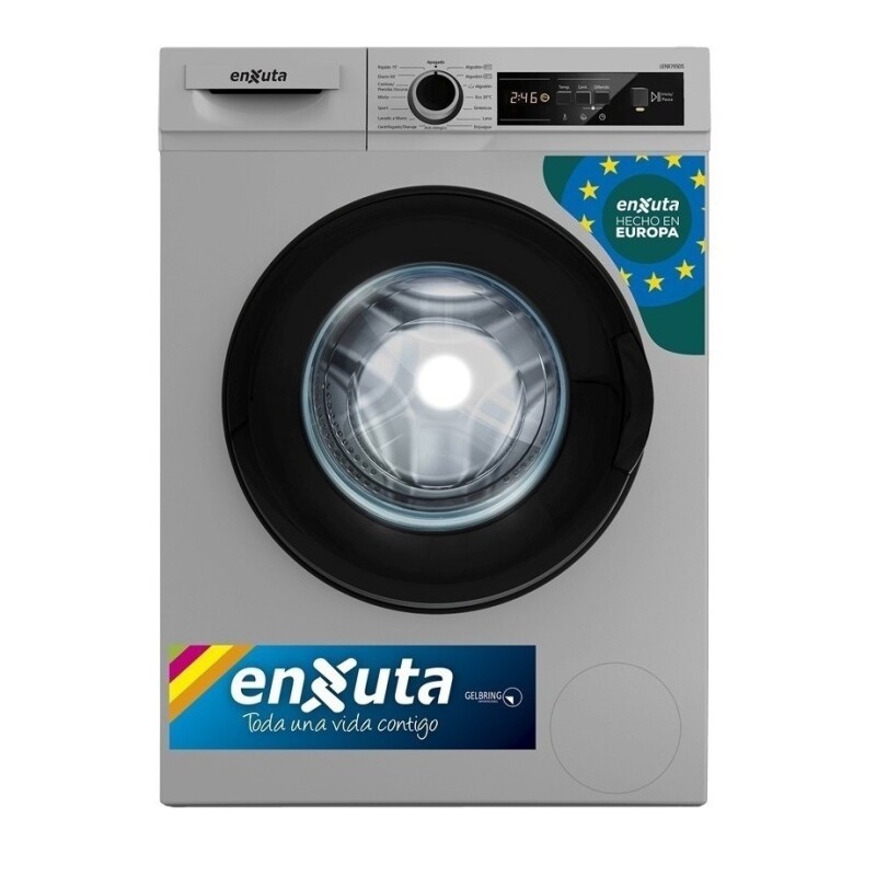 Lavarropas automático Enxuta hasta 6kg 220V color plateado Lavarropas Automático Enxuta Hasta 6kg 220v Color Plateado