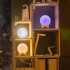 Lámpara Veladora Luna Con Base Madera 18cms Luces Rgb Táctil Lámpara Veladora Luna Con Base Madera 18cms Luces Rgb Táctil