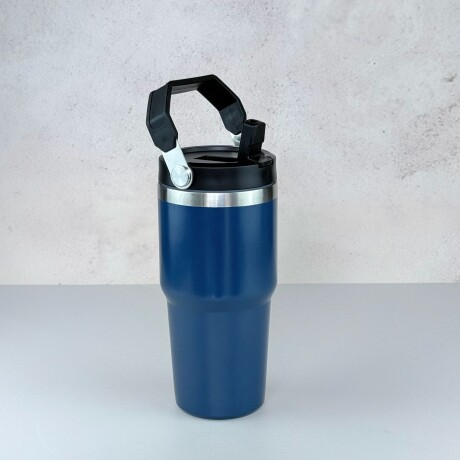 Vaso Térmico de Acero Inoxidable con Asa 600ML | Azul Vaso Térmico de Acero Inoxidable con Asa 600ML | Azul