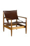 Montana POLTRONA MONTANA IN NATURA Y CUERO MARRÓN 75X74X88H CM