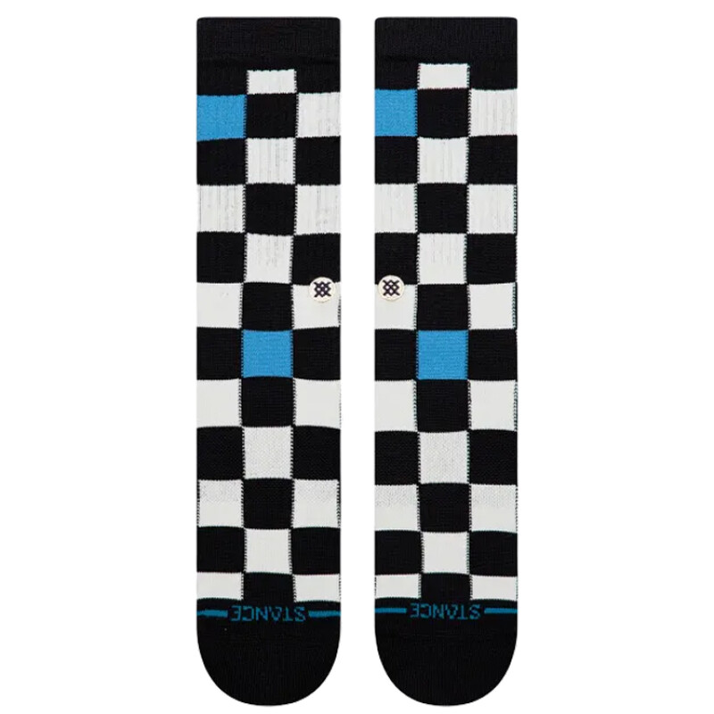 Medias Stance Chef Check Crew - Negro Medias Stance Chef Check Crew - Negro