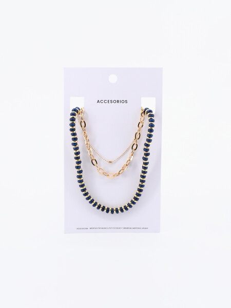 COLLAR CADENAS DORADO
