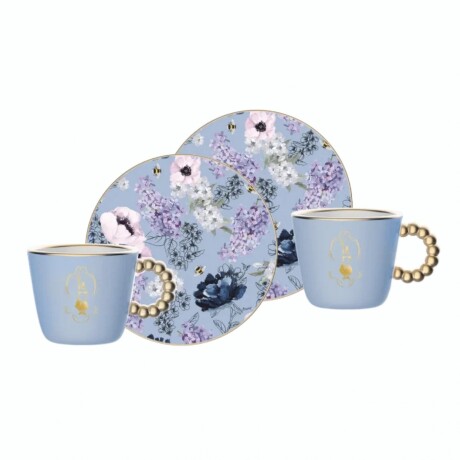 Set 2 Tazas Con Platos De Porcelana BIALETTI Bridgerton Set 2 Tazas Con Platos De Porcelana BIALETTI Bridgerton