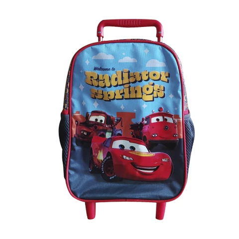 Mochila Infantil Cars con Carro Tafeta Chica 30 x 23 cm U