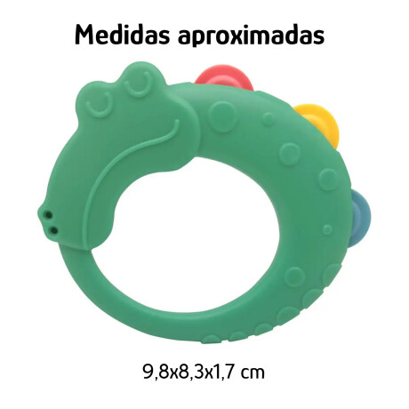 Mordillo Mordedor Sonajero de Animales Plástico Bebé Huanger Verde