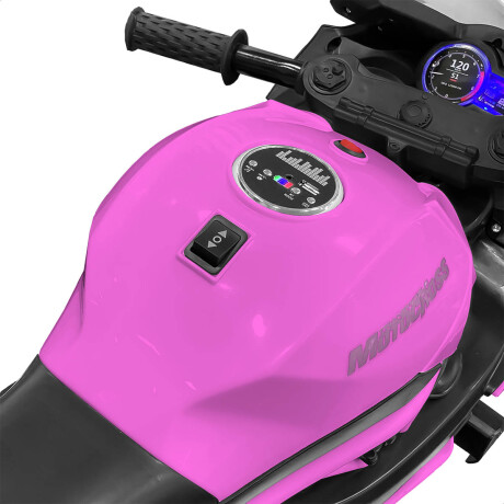 Moto A Batería Ninja Con Ruedas Luces Música Y USB Rosado