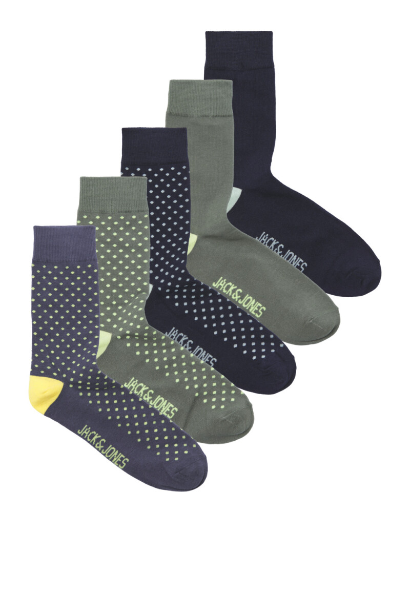 PACK DE 5 CALCETINES DAVE Vintage Indigo