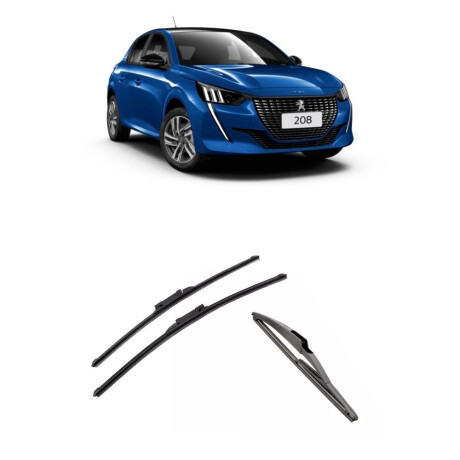 ESCOBILLA LIMPIA PARABRISA COMBO KIT ESCOBILLAS PEUGEOT 208 2021/ ESCOBILLA LIMPIA PARABRISA COMBO KIT ESCOBILLAS PEUGEOT 208 2021/