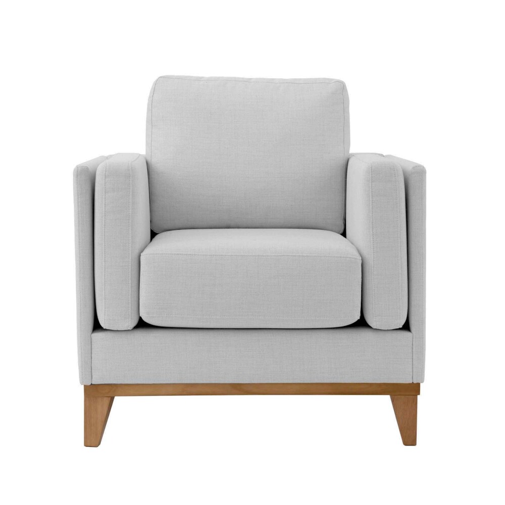 BUTACA TELA-Y-MADERA GRIS LUXOR PREMIUM