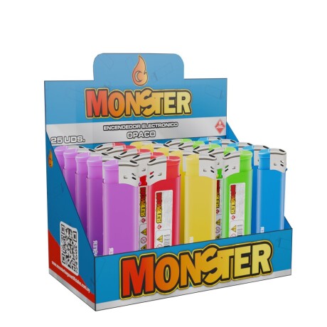 ENCENDEDOR MONSTER ELECTRONICO x25 Unidades Opaco