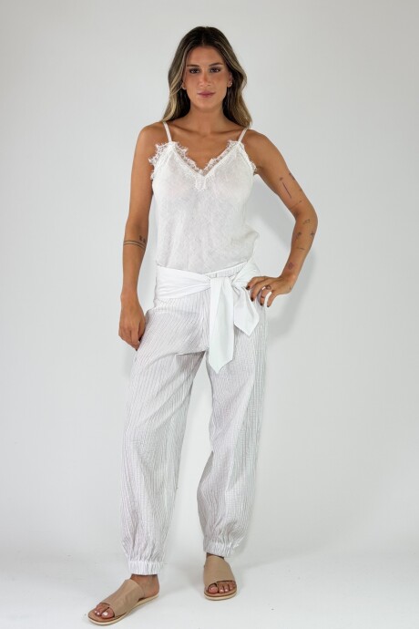 PANTALON SABA Blanco