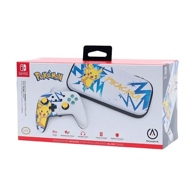 CONTROL + ESTUCHE POKEMON P/ NINTENDO SWITCH CONTROL + ESTUCHE POKEMON P/ NINTENDO SWITCH