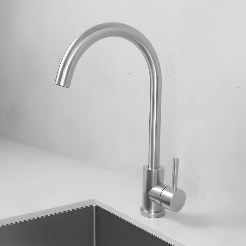 Canilla monocomando para mesada agua fría PLATEADO