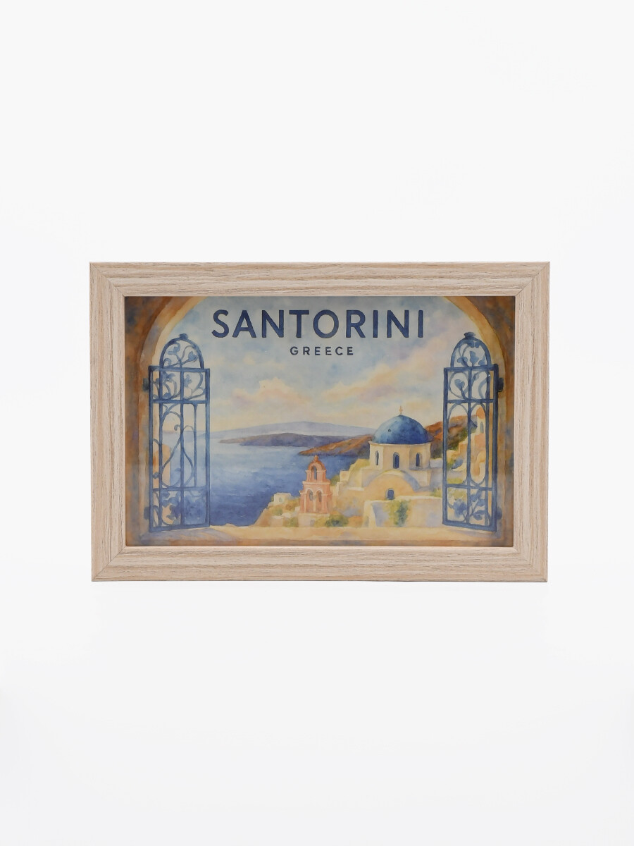 CUADRO SANTORINI - ESTAMPADO 1 
