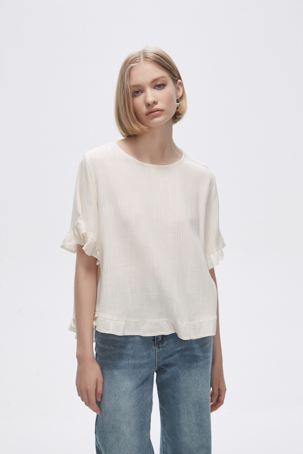 Blusa Abbas Marfil / Off White