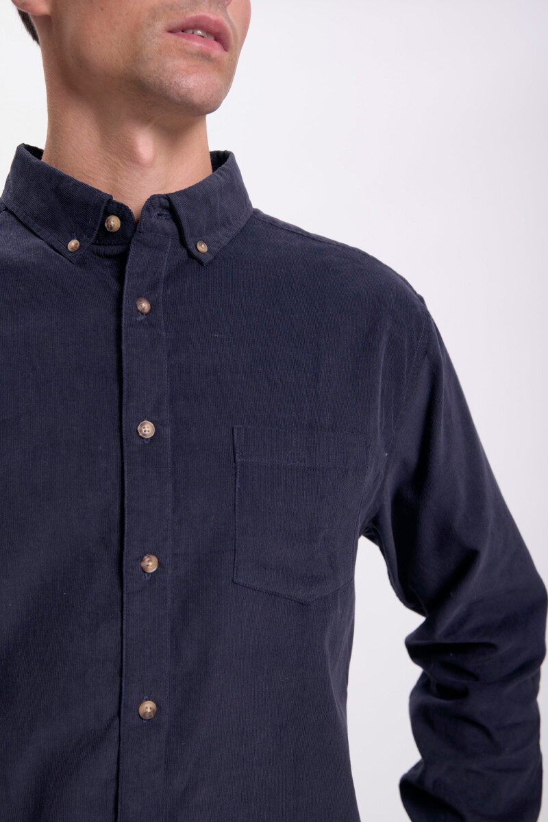 Camisa micropana Azul Marino