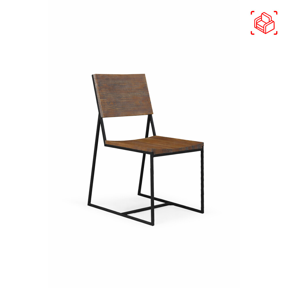 SILLA DE COMEDOR MADERA-Y-METAL MARRON YORK