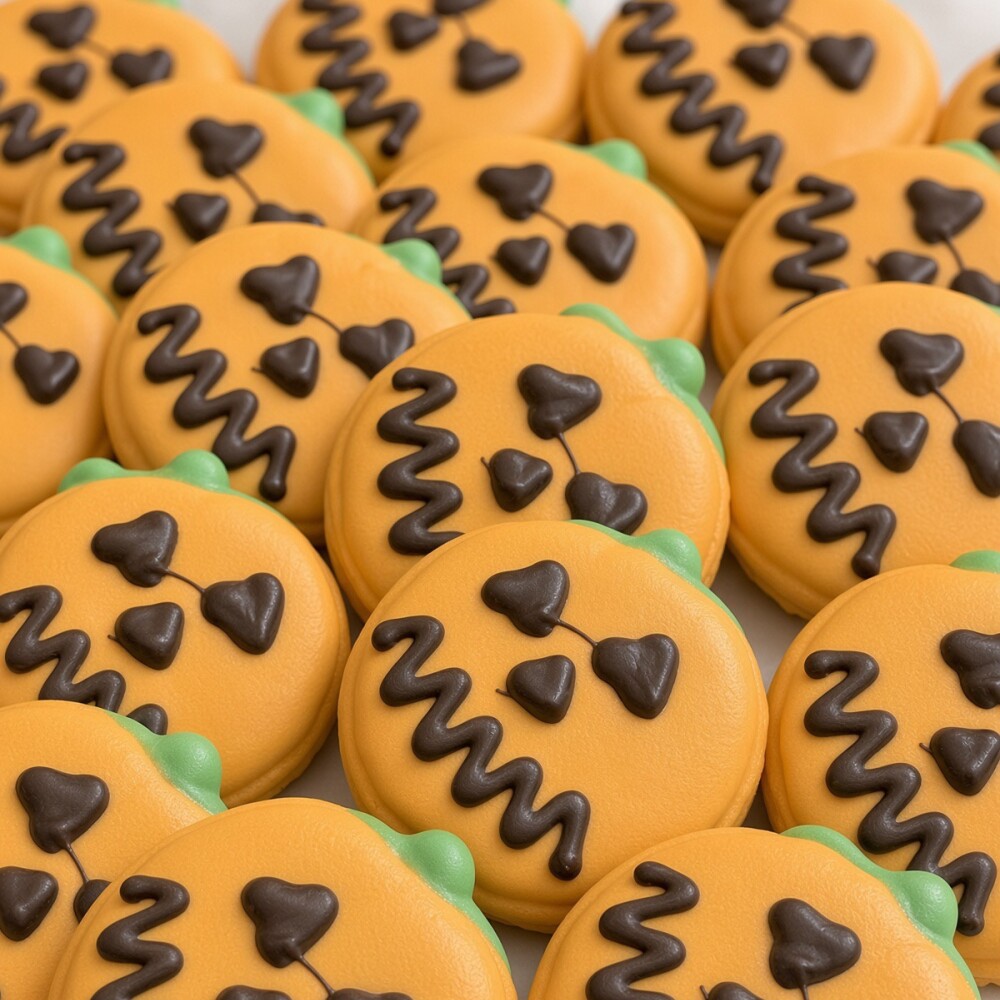 Galletas Halloween con forma de Calabaza Galletas Halloween con forma de Calabaza
