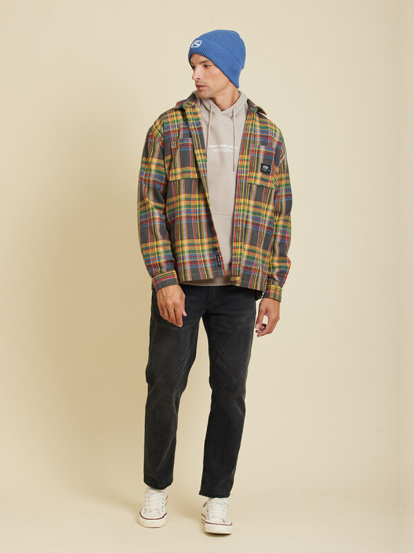 CAMISA JARET RUSTY Gris