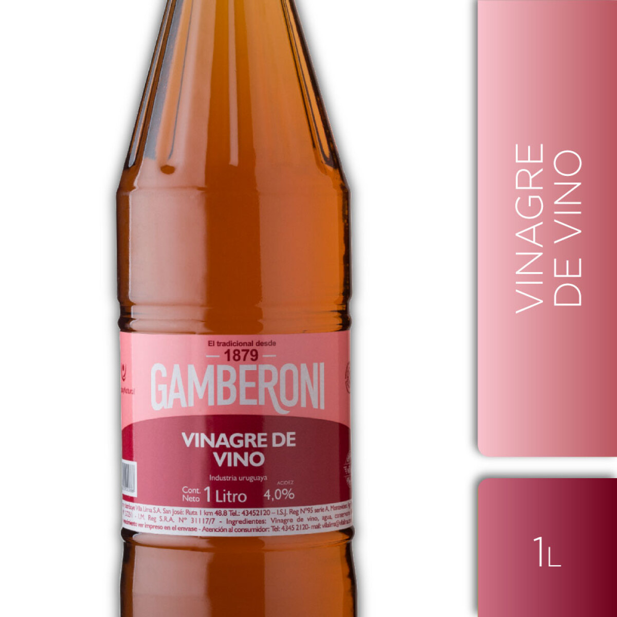 Vinagre de Vino Gamberoni 1000 Ml - 001 