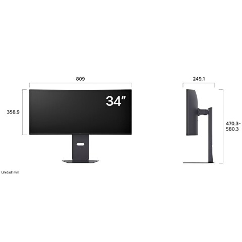 Monitor Gamer Curvo LG UltraGear 34G600A-B 34" Monitor Gamer Curvo LG UltraGear 34G600A-B 34"