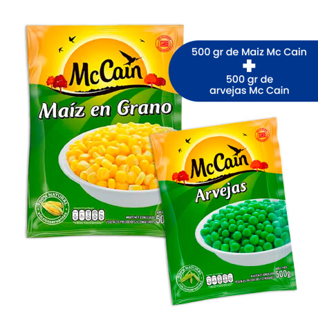 Maiz 500 Gs + Arveja 500 Gs Mc Cain Maiz 500 Gs + Arveja 500 Gs Mc Cain