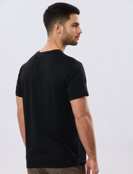 REMERA LISA DE ALGODÓN Negro