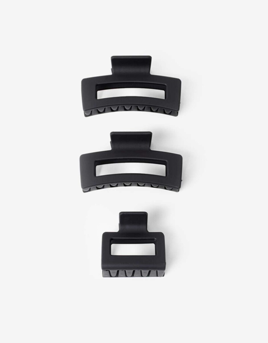 Set De Broches - Negro 