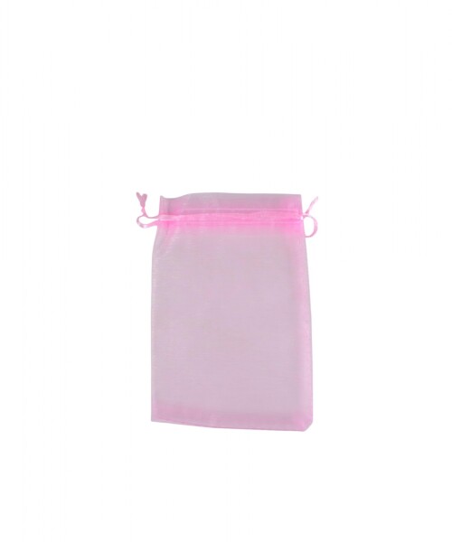 Bolsa organza 9x15 cm. ROSADO