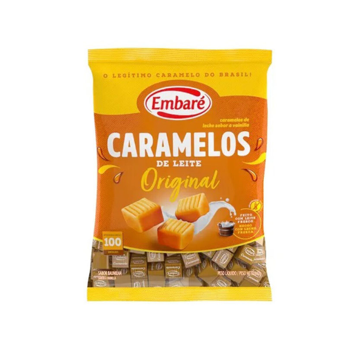 Caramelos de Leche EMBARÉ 660g 100u - Original 