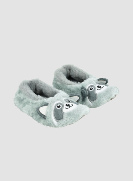Pantufla face inv26 Gris melange