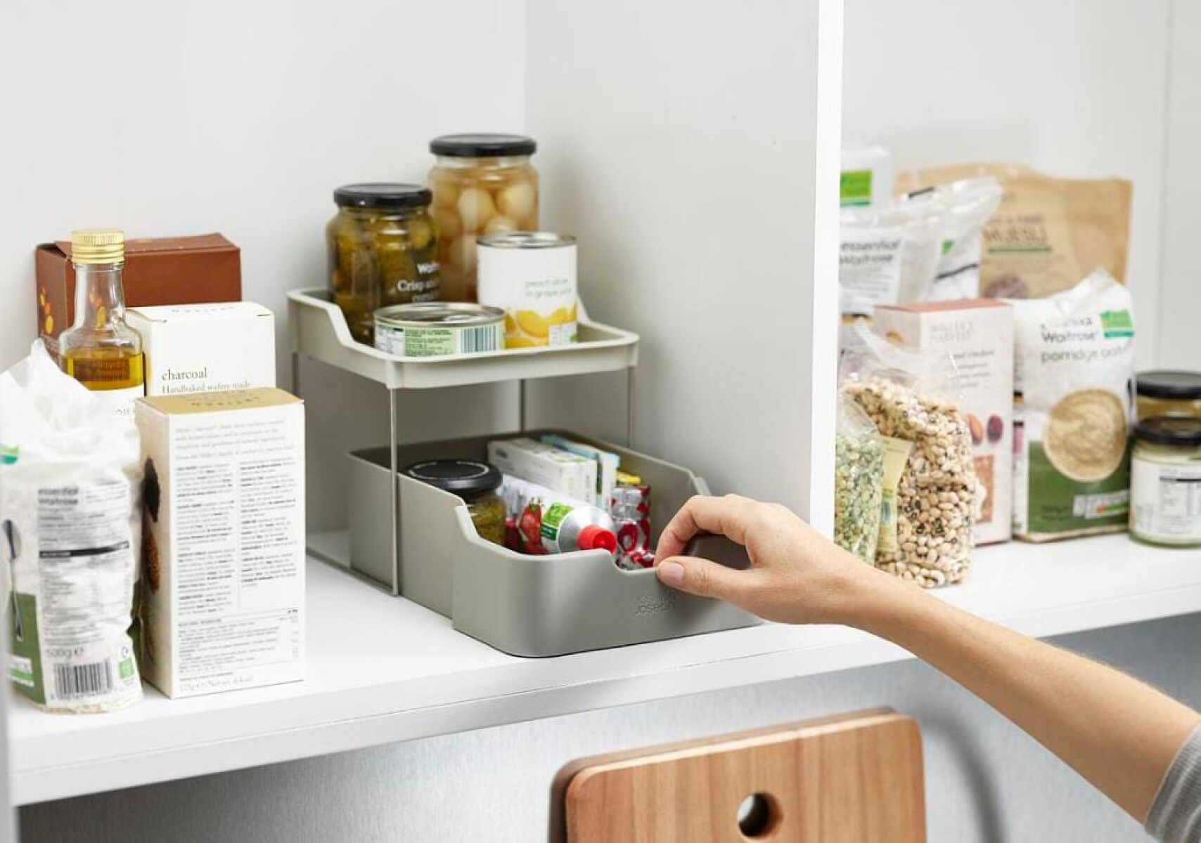 Organizador de Armario con 2 Niveles y Cajón Extraíble Joseph Joseph Duo 