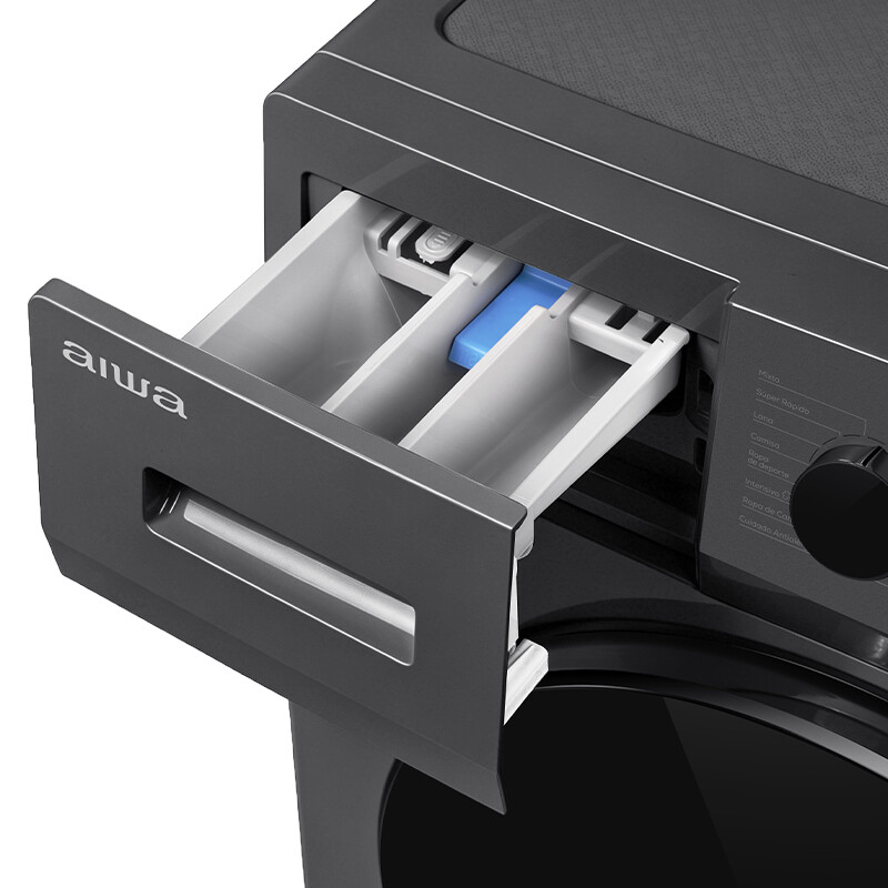 Lavarropas Automático Carga Frontal AIWA 8KG Inverter Gris