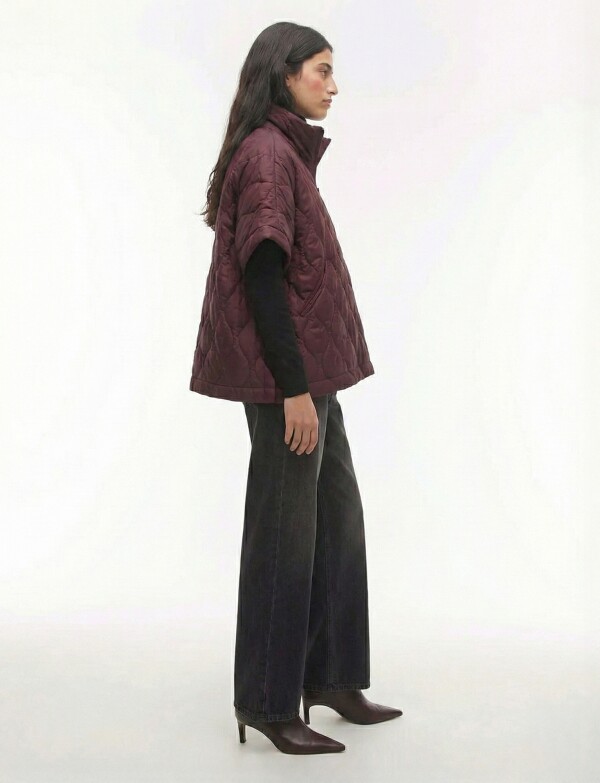 Poncho Capitoneado BORDEAUX