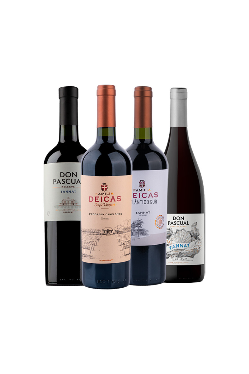 Pack Bacán Selección Tannat Esencial x4 vinos Tannat 
